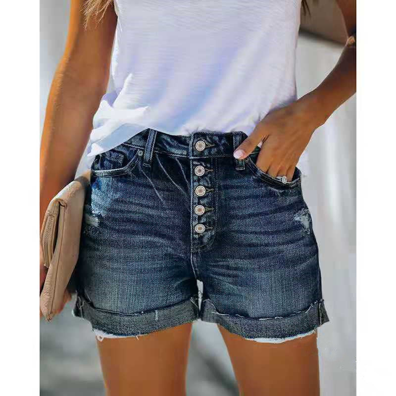 High-waisted Denim Shorts For Women - My Store
