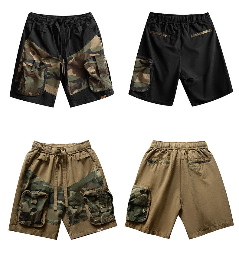Multi Pocket Camo Cargo Shorts For Men - My Store