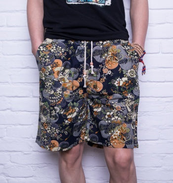 Men Linen Beach Shorts - My Store