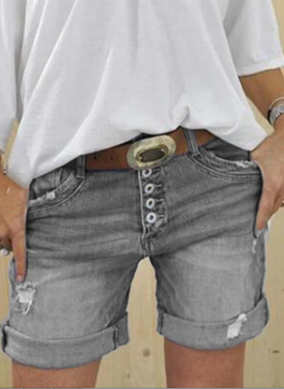 High-waisted Denim Shorts For Women - My Store