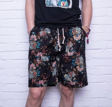 Men Linen Beach Shorts - My Store