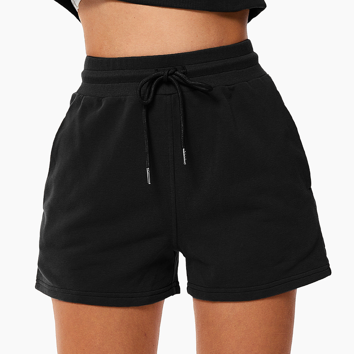 Drawstring Loose Sports Shorts For Women - My Store