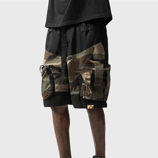 Multi Pocket Camo Cargo Shorts For Men - My Store