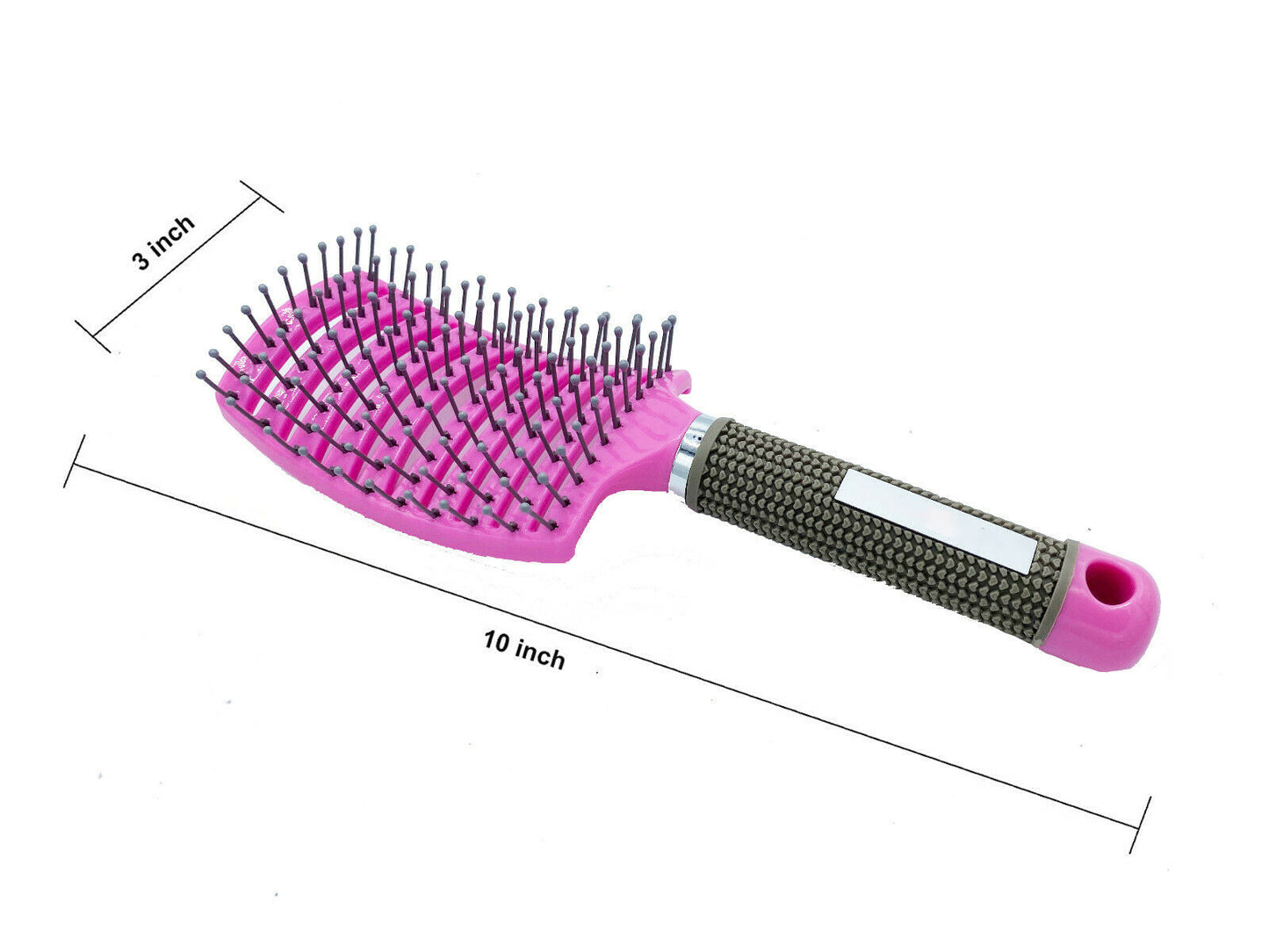 Anti Static Bending Nylon Women's Wet Curly Tangled Hair Brush Styling Tool