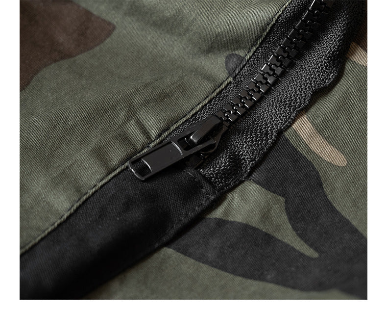 Multi Pocket Camo Cargo Shorts For Men - My Store