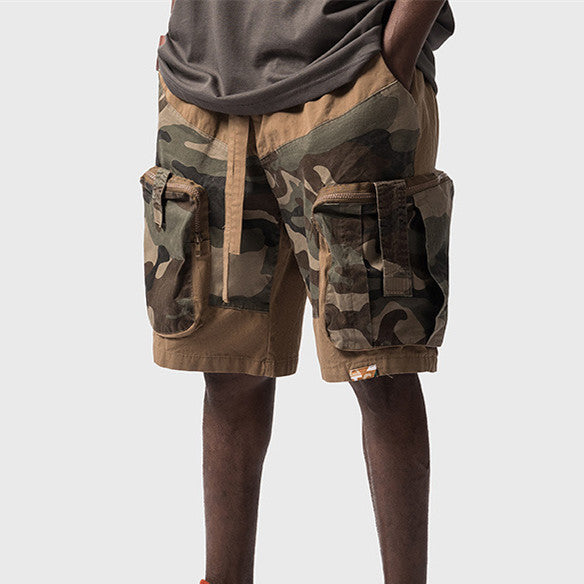 Multi Pocket Camo Cargo Shorts For Men - My Store
